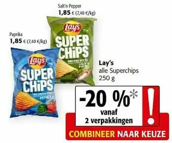 Colruyt Lay’s alle superchips aanbieding