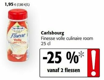 Colruyt Carlsbourg finesse volle culinaire room aanbieding