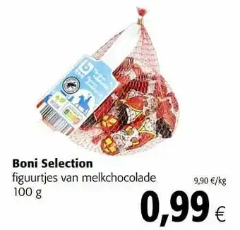 Colruyt Boni selection figuurtjes van melkchocolade aanbieding