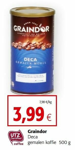 Colruyt Graindor deca gemalen koffie aanbieding