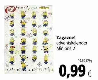 Zagazoe! adventskalender minions 2