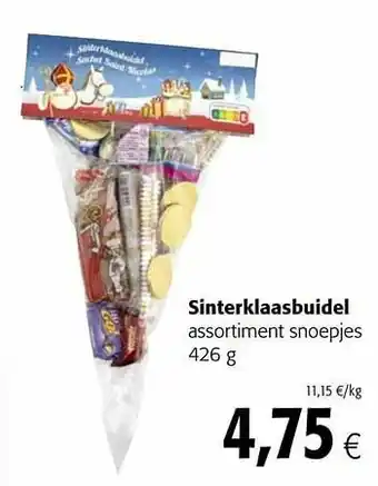 Colruyt Sinterklaasbuidel assortiment snoepjes aanbieding