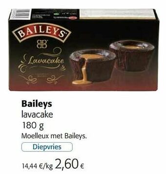 Baileys lavacake