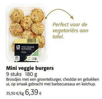 Colruyt Mini veggie burgers aanbieding