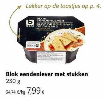Blok eendenlever met stukken