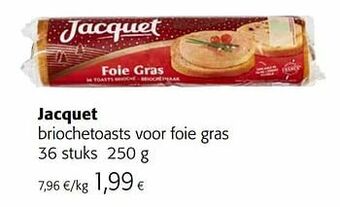Jacquet briochetoasts voor foie gras