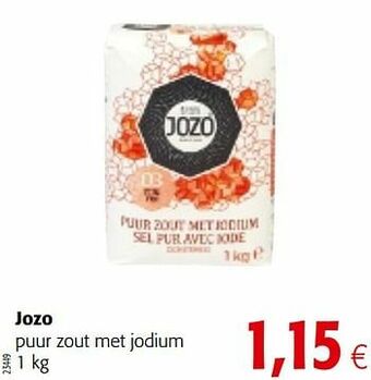 Colruyt Jozo puur zout met jodium aanbieding