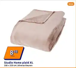 Action Studio Home plaid XL aanbieding
