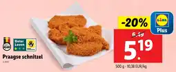 Lidl Praagse schnitzel aanbieding