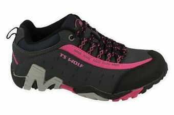 Wolf Wandel-& Bergschoen Dames Extra Comfort - Zwart