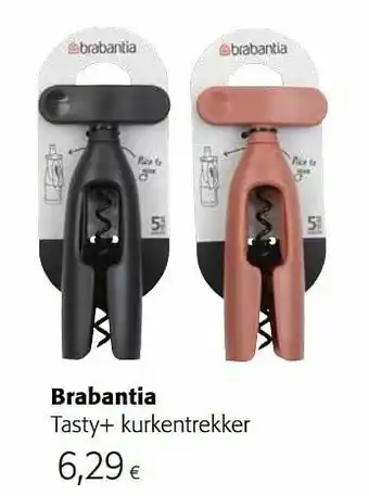 Colruyt Brabantia tasty+ kurkentrekker aanbieding