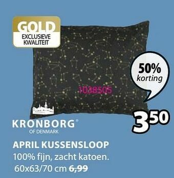 Jysk April kussensloop aanbieding