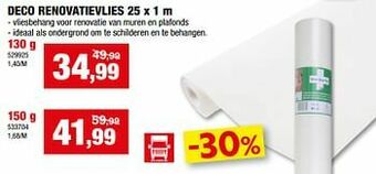 Hubo Deco renovatievlies aanbieding