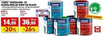 Hubo Hubo hoogglans- of zijdeglanslak kant-en-klaar aanbieding