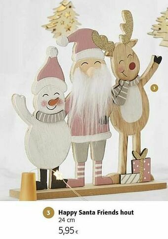Colruyt Happy santa friends hout aanbieding