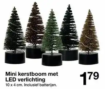Zeeman Mini kerstboom met led verlichting aanbieding