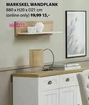 Jysk Markskel wandplank aanbieding