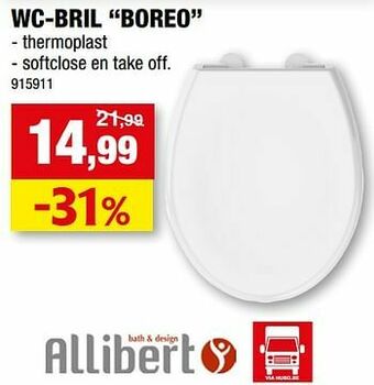Hubo Wc-bril boreo aanbieding