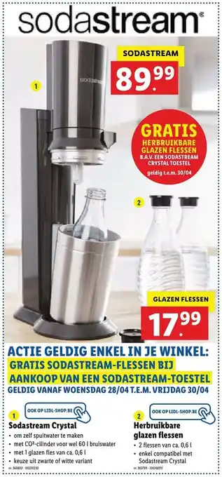 Lidl Glazen Flessen aanbieding