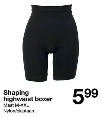 Zeeman Shaping highwaist boxer aanbieding