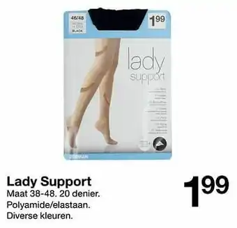Zeeman Lady support aanbieding