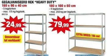 Hubo Gegalvaniseerd rek heavy duty aanbieding
