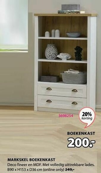 Jysk Markskel boekenkast aanbieding