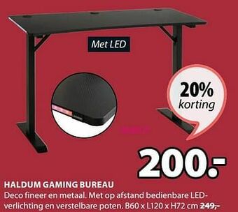 Jysk Haldum gaming bureau aanbieding