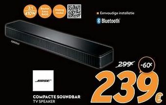 Krëfel Bose compacte soundbar tv speaker aanbieding