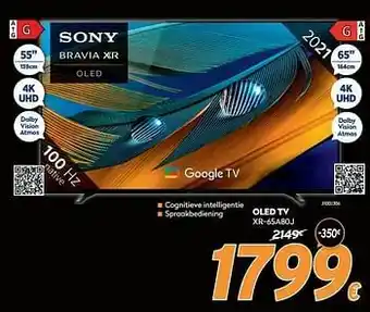 Sony oled tv xr-65a80j
