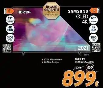 Krëfel Samsung qled tv qe65q65aauxxn aanbieding