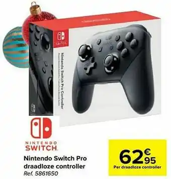 Carrefour Nintendo switch pro draadloze controller aanbieding