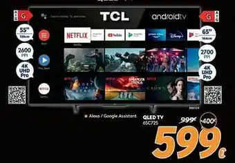Krëfel Tcl qled tv 65c725 aanbieding