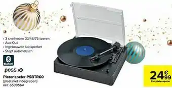 Carrefour Poss platenspeler psbtr60 aanbieding