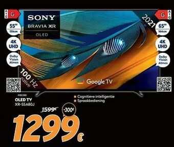 Krëfel Sony oled tv xr-55a80j aanbieding