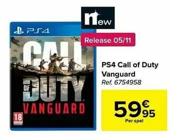 Carrefour Ps4 call of duty vanguard aanbieding