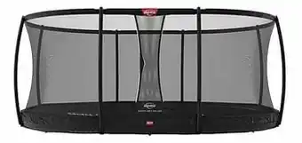 Dreamland Berg inbouwtrampoline met veiligheidsnet Grand Champion Inground L 5,20 x B 3,45 m Black aanbieding