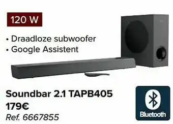 Carrefour Philips soundbar 2.1 tapb405 aanbieding