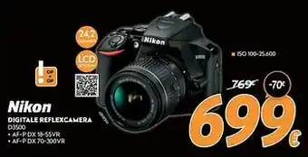 Krëfel Nikon digitale reflexcamera d3500 aanbieding