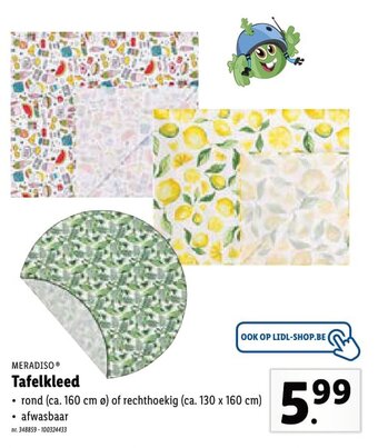 Lidl Meradiso Tafelkleed aanbieding