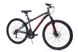 Decathlon Huffy Extent Heren mountainbike 27,5 wielen 18 versnellingen zwart + rood aanbieding