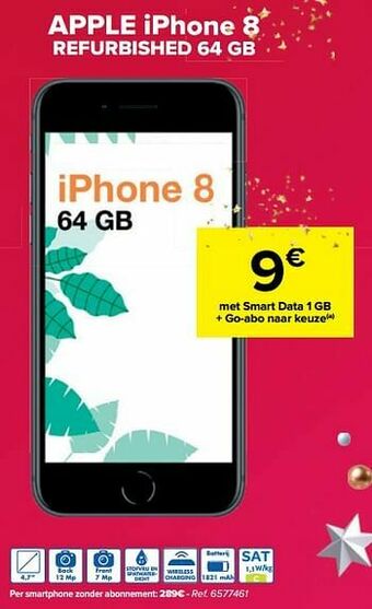 Carrefour Apple iphone 8 refurbished 64 gb aanbieding
