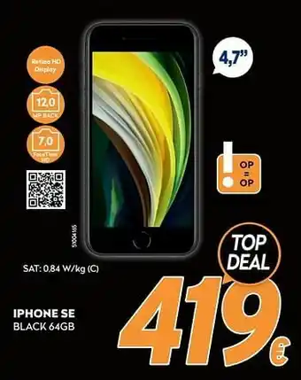 Apple iphone se black 64gb
