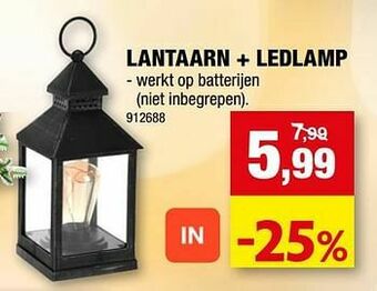 Lantaarn + ledlamp