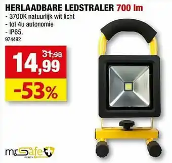 Hubo Herlaadbare ledstraler aanbieding