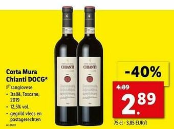 Lidl Corta mura chianti docg aanbieding