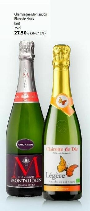 Colruyt Champagne montaudon blanc de noirs brut aanbieding