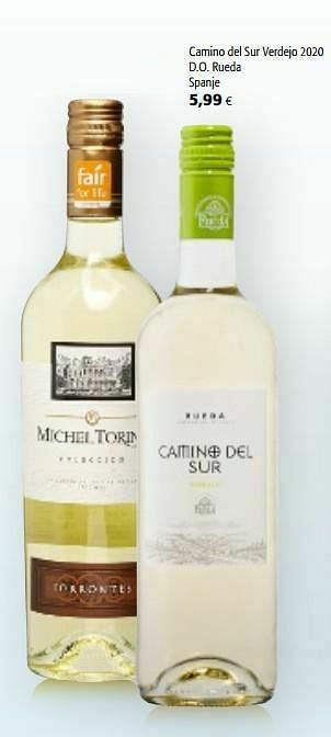 Colruyt Camino del sur verdejo 2020 d.o. rueda spanje aanbieding