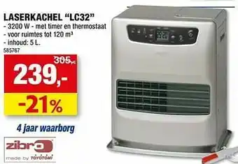 Hubo Zibro laserkachel lc32 aanbieding