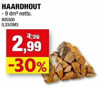 Hubo Haardhout aanbieding